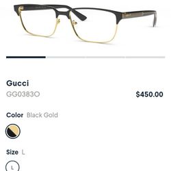Gucci Glasses 100% Real