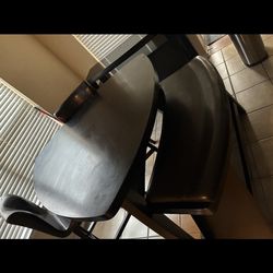 Kitchen set 4 tall chairs and bench