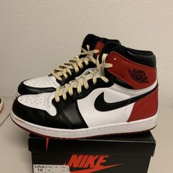 Jordan 1 Black Toe 2016 Sz 12