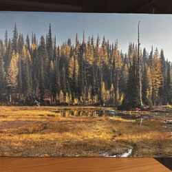 30" x 20" Canvas Print - McAlester Pass in Fall: North Cascades National Park
