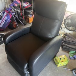 Black Leather Recliner
