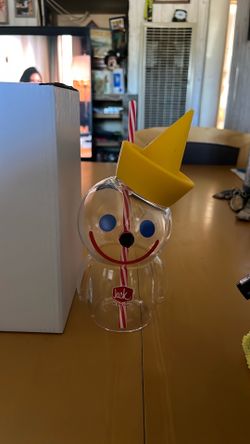 Jack in the box glass sipper cup