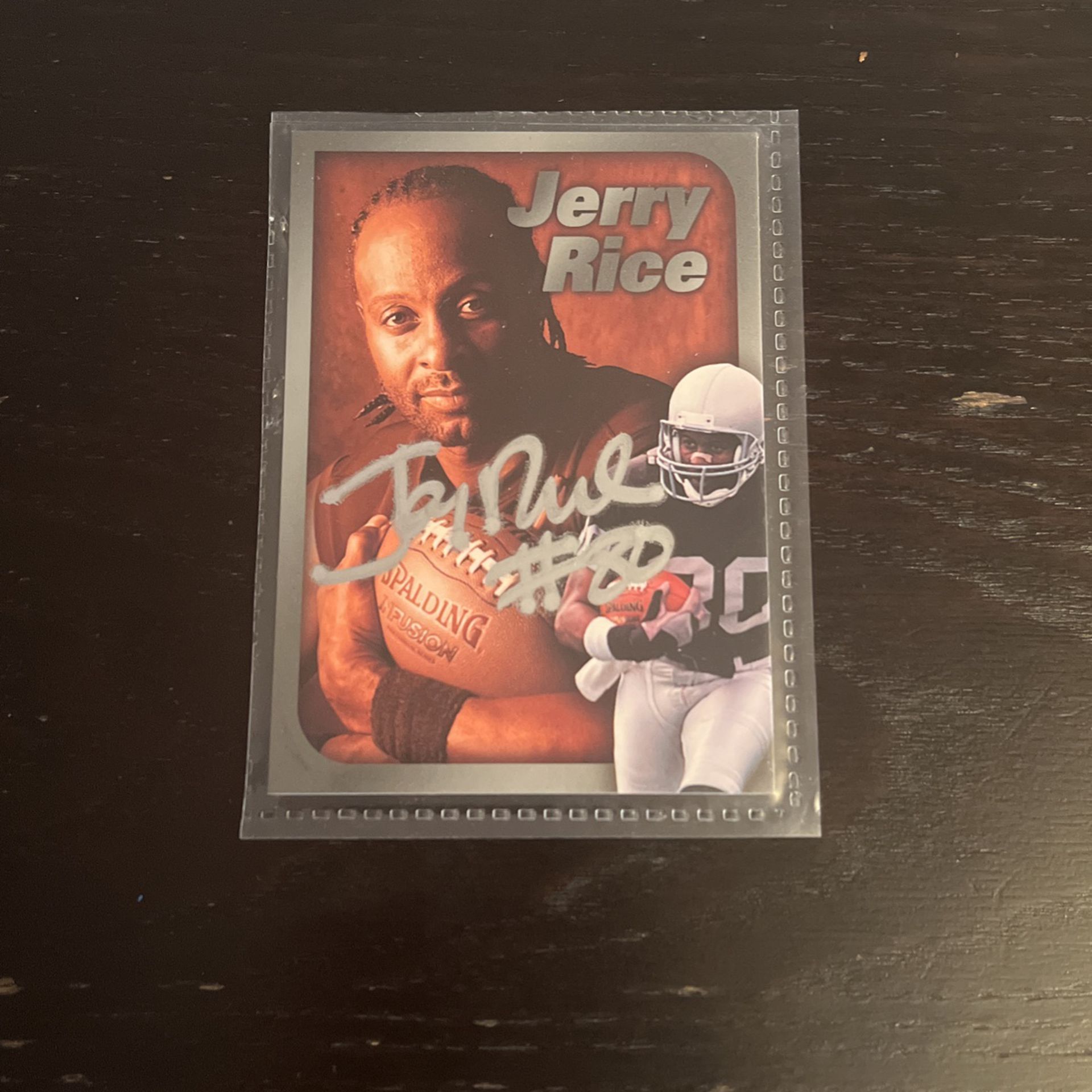 Jerry Rice Autograph Football Card