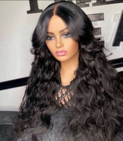Natural glue less wig