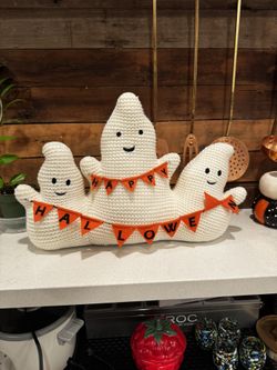 Halloween Ghost Pillow Decor