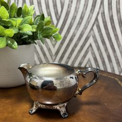Vintage Silver plated Victorian Creamer 
