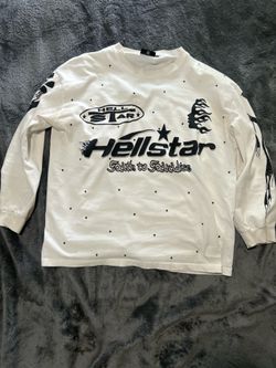 white and black hellstar long sleeve