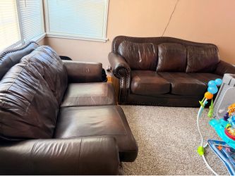 Leather couches