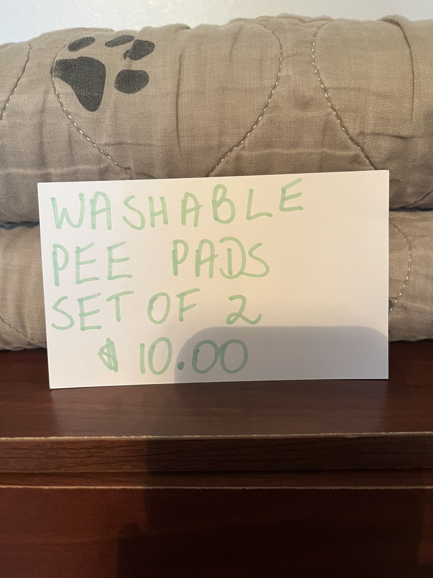 Washable Pet Pee Pads Set Of 2