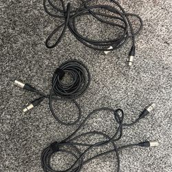 3x Microphone Cables