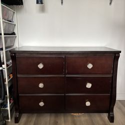 large brown dresser