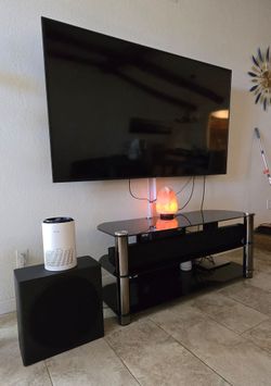 Samsung 75" UHD Smart TV and Samsung Soundbar