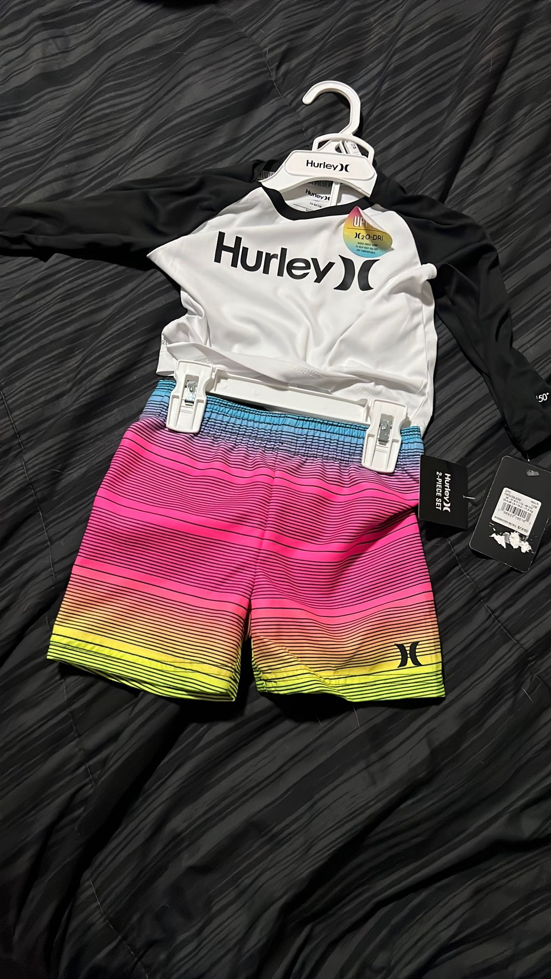 Hurley 2pc Swimwear Set Top And Shorts