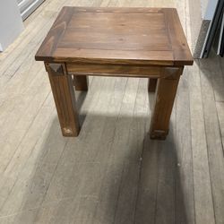 Solid End Table