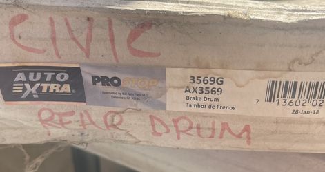 NEW Civic Rear Drum