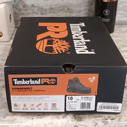 Timberland Powerwelt Steel Toe Boot Men Size 10 Wide