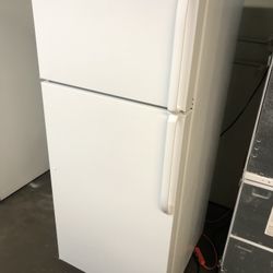 GE Profile White Apartment Size Refrigerator 