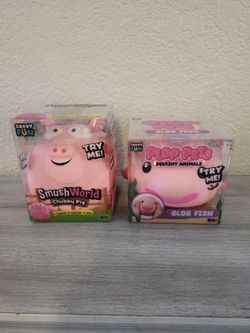 Smush World Chubby Pig & Plop Pets Squishy Blob Fish
