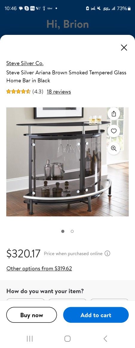 One Day Only Modern Bar with Stools Price Drop.. Save 70 Dollars