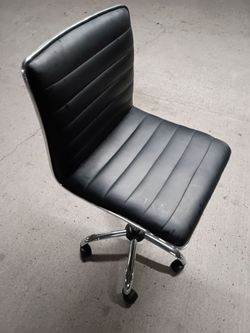 Modern Ergonomic Adjustable Height Armless Task Office Chair with Mid Back
