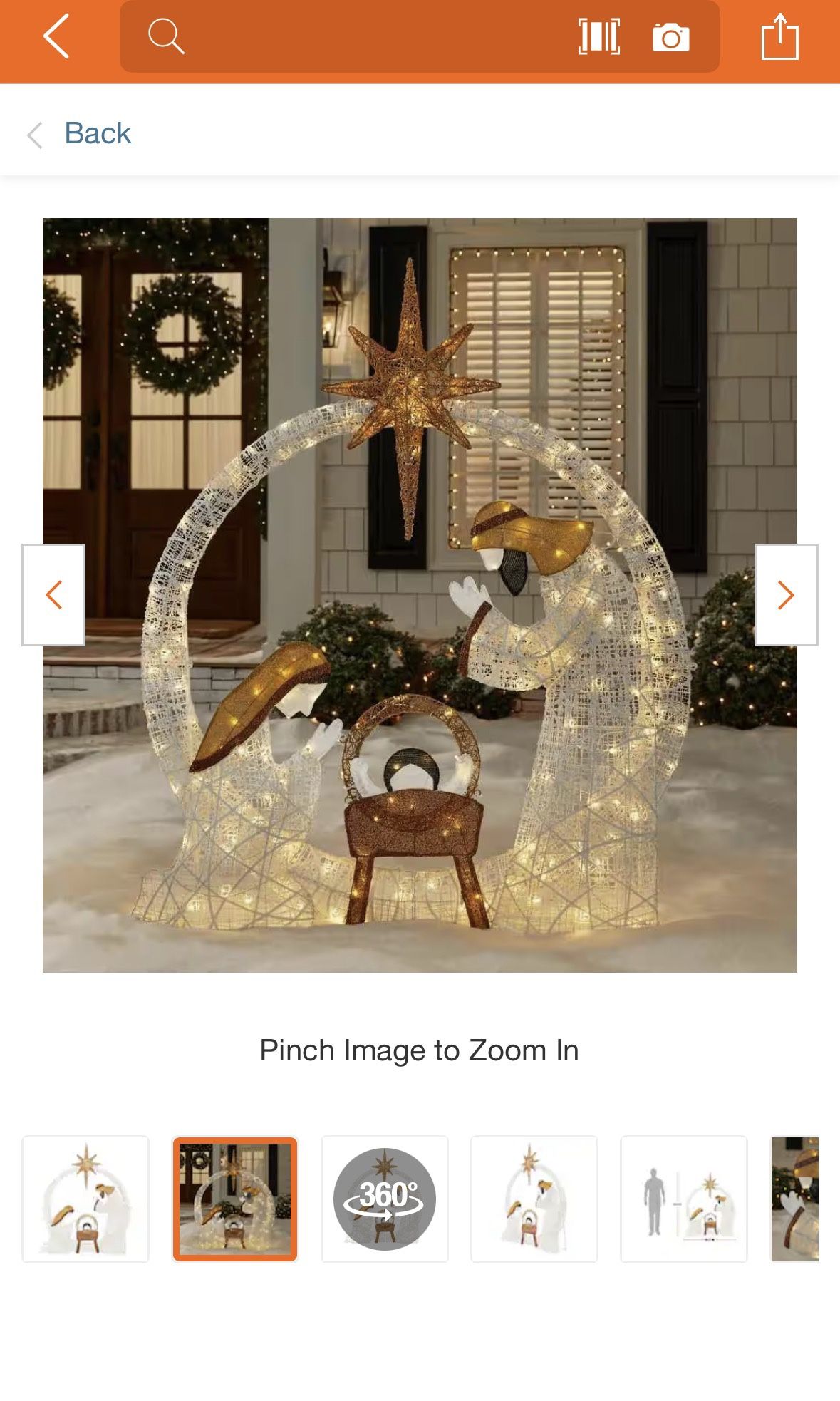 5.5 Ft Polar Wishes LED Nativity Set