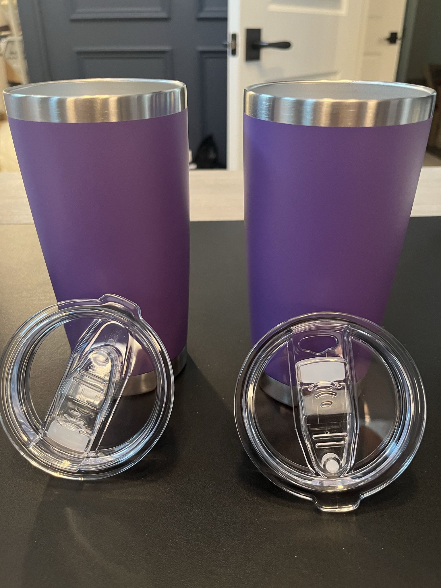 20 Total - Purple 20oz tumblers With Lid - Brand New All 20 - $3.75 Each