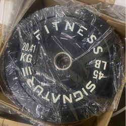 Apparently, 45 pounds bumper Weights new still in the box