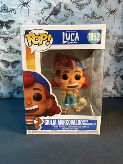 Disney Pixar Funko Pop Luca Vinyl Figure Giulia Marcovaldo with Machiavelli 1052