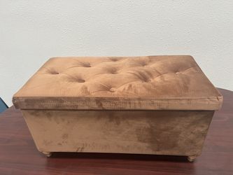 5’*15’Giantex Storage Ottoman Bench with Tray Lid, Folding Linen Fabric Foot Stool with Elevated Wooden Legs, Multi-Functional Ottoman Foot Rest for L