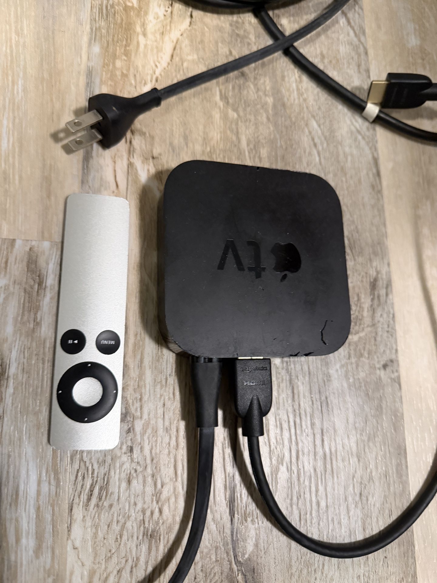 Apple TV Streaming Box (with Remote + Cables)