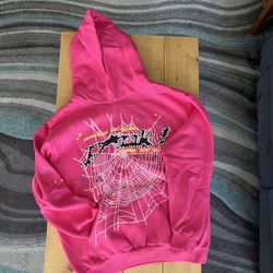 Sp5der Pink V2 Hoodie - Authentic - 90$