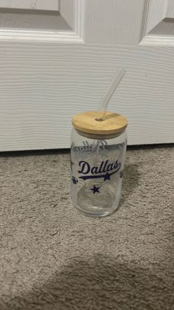 Dallas cowboys glass cup