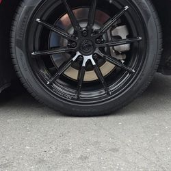 18" Gloss Black Wheels For Tesla, Honda, Toyota. Text Or Call To Get Quote.