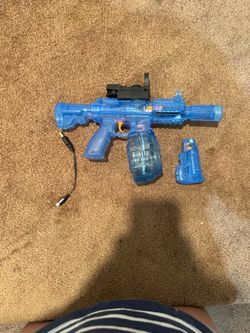 Blue Transparent Gel Ball Blaster