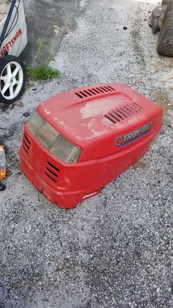 ((Hood))riding lawn mower