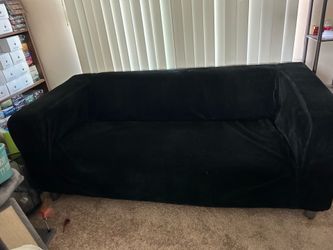 IKEA Klippan Sofa With Black Velvet Cover