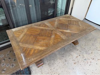 Large Solid Wood Coffee Table