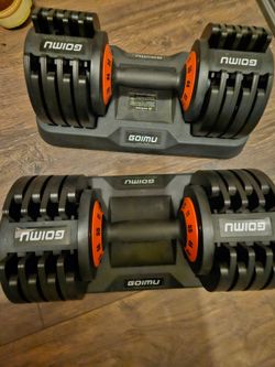 Adjustable Dumbells - 11-55lbs each