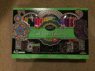 Cra-Z-Art 16352 Adult Coloring Neon Kit