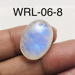 White Rainbow moonstone Oval Shape Cabochon-WRL-06-8
