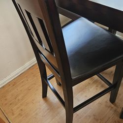 table and four chairs