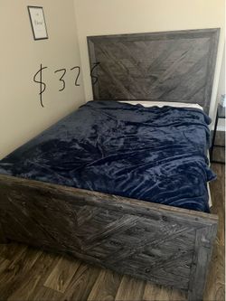 Bed (mattress, bed frame, headboard and footboard