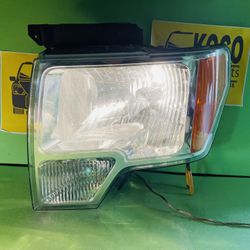 2009 - 2014 FORD F150 F-150 HALOGEN HEADLIGHT LEFT DRIVER SIDE OEM