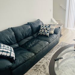 Genuine leather sofa