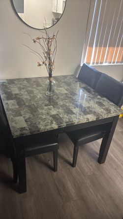Table and chairs