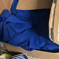 Navy Blue Round Table Cloths A Box 