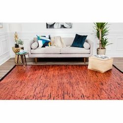 Bamboo carpet. Rectangular interior border made of bamboo “Anji Mountain” in dark brown/mahogany color.