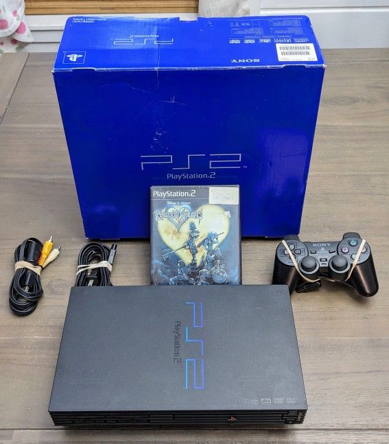 Sony PS2 PlayStation 2 Console SCPH-39001 With Original Box, Styrofoam, Controller , Game!!