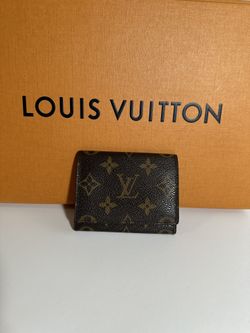 Auth LV Monogram Card Wallet