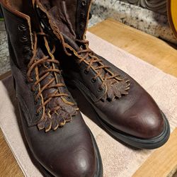 Work/casual Red Wings Boots With Oil Resistant Souls 